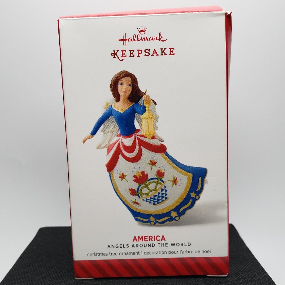 NIB Hallmark Keepsake Ornament: America, Angels Around The World Series